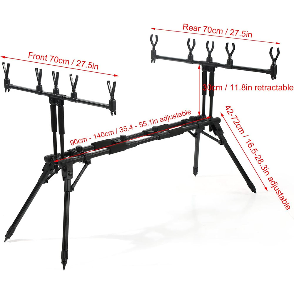 JSFUN  Adjustable 5-Rod Fishin - Fishing Rod Rack recensie en prijs