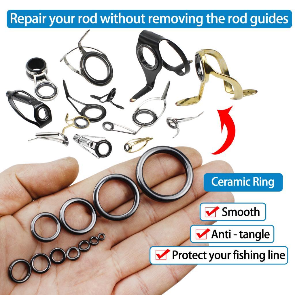 26 Pieces Fishing Rod Guides C - Fishing Rod Tip Replacement recensie en prijs
