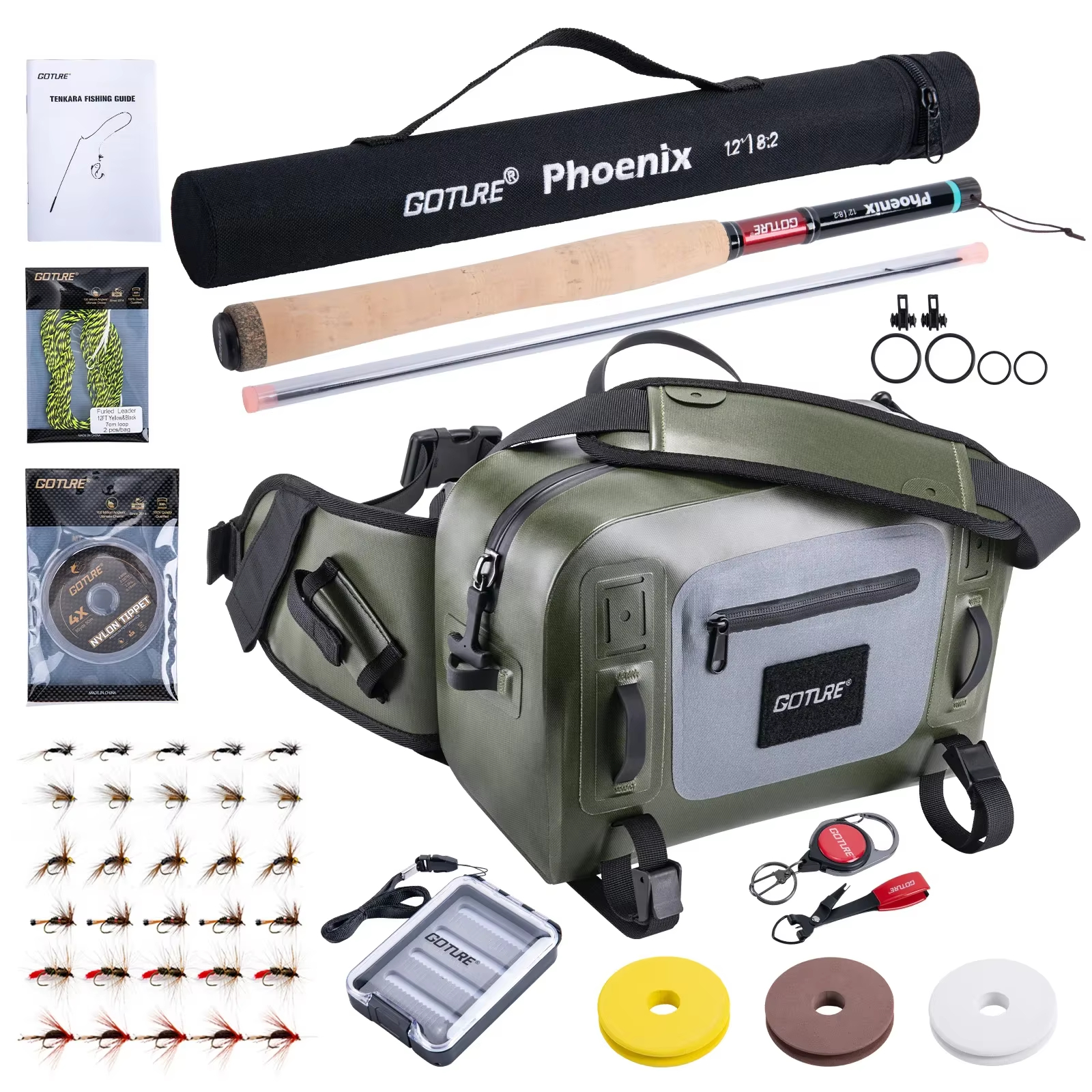 Goture 3.6m Tenkara Rod Set wi - Fishing Rod Building Kit recensie en prijs