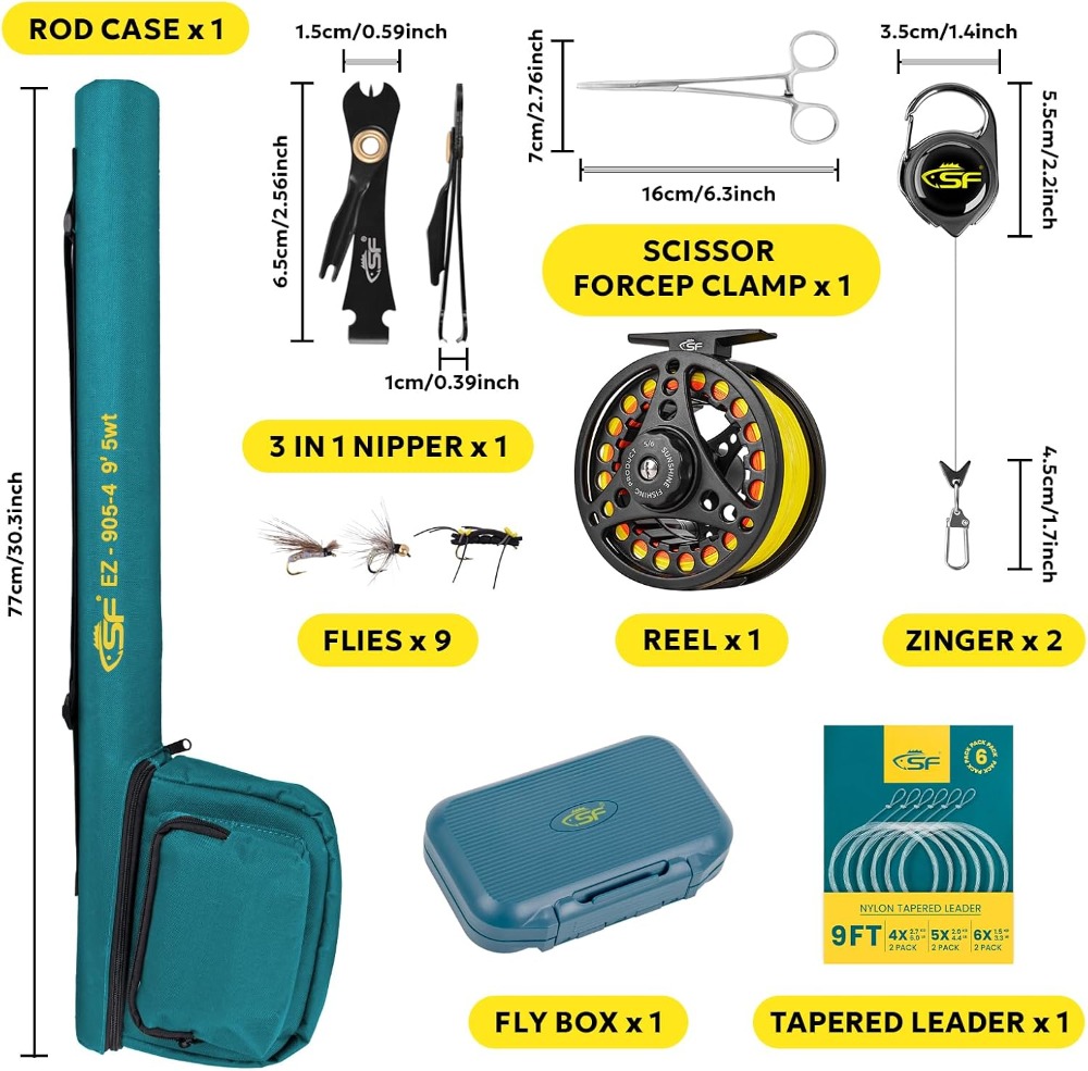 Fly Fishing Rod Combo Starter  - Fishing Rod Carbon Fiber recensie en prijs