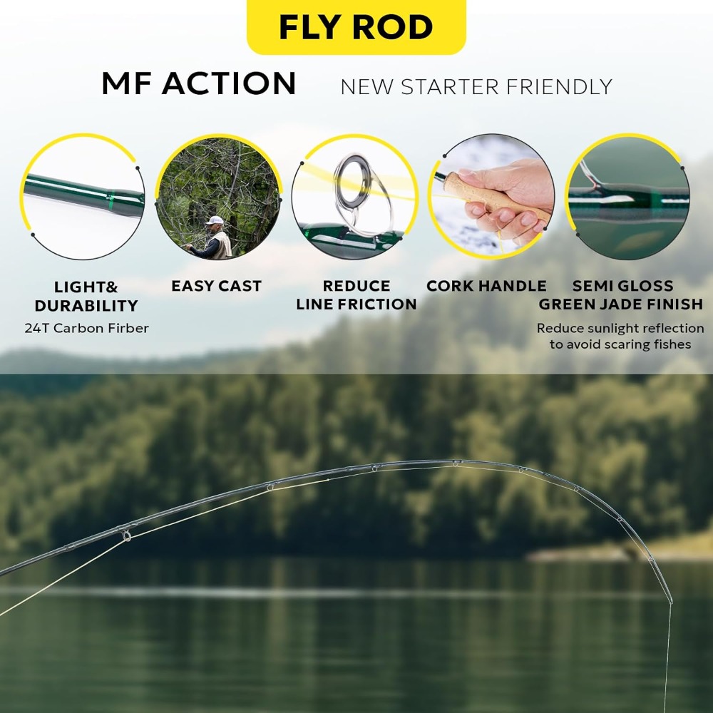 Fly Fishing Rod Combo Starter  - Fishing Rod Carbon Fiber recensie en prijs