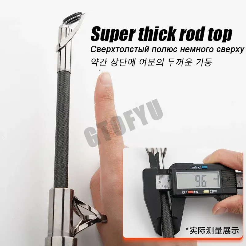Carbon Fishing Rod 50kg Superh - Fishing Rod Surf recensie en prijs