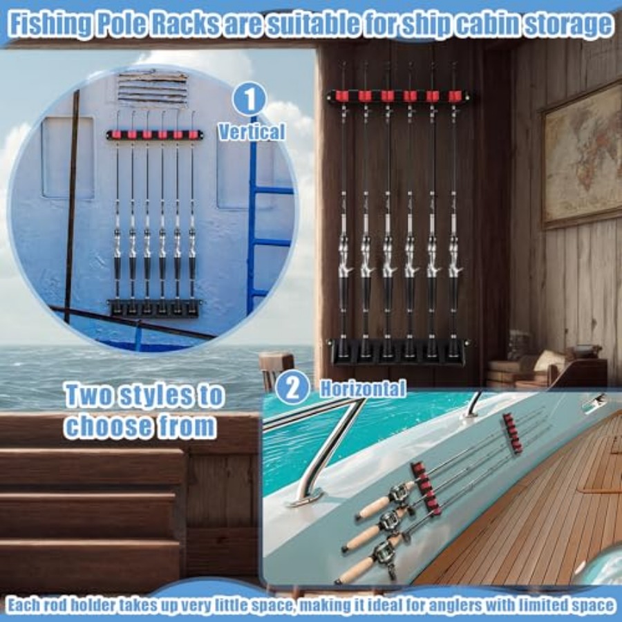 6set Fishing Rod Holders for 1 - Fishing Rod Rack recensie en prijs