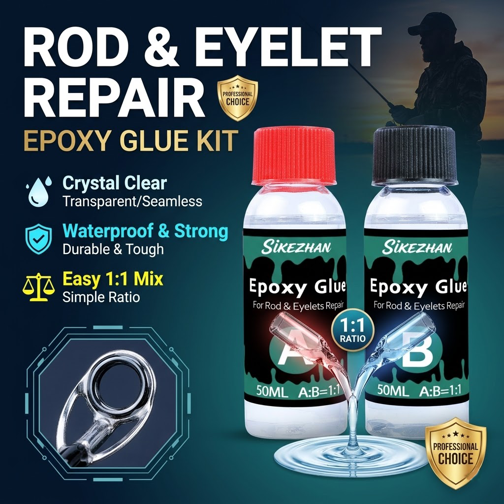 Clear 2-Part Fishing Rod Epoxy - Fishing Rod Building Kit recensie en prijs