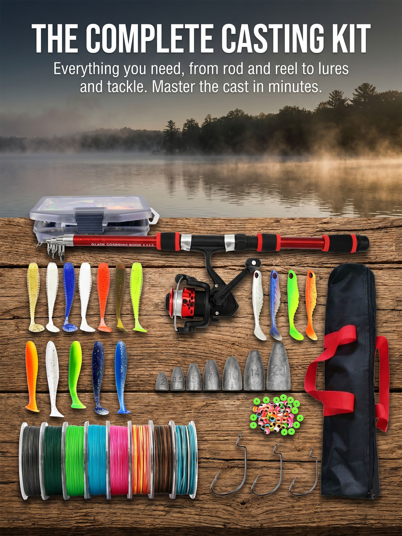 Fishing Rod Reel Combos Collap - Fishing Rod Combo recensie en prijs