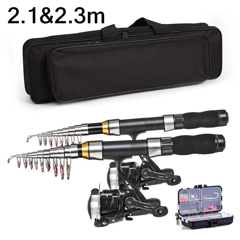 BRAVMAK 2.1/ 2.3 mTelescopic F - Fishing Rod Carbon Fiber recensie en prijs