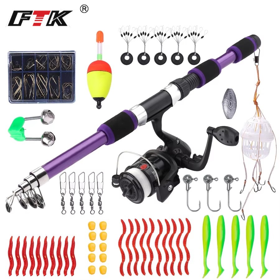 FTK 1.8M Portable Spinning Fis - Fishing Rod Carbon Fiber recensie en prijs