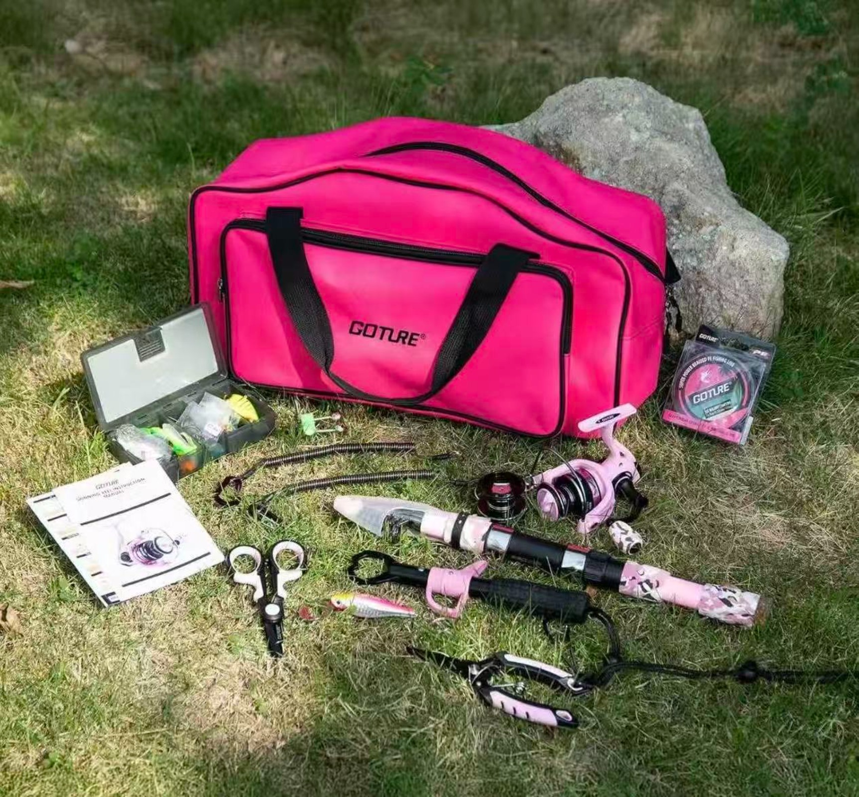 Goture Pink Fishing Rod and Re - Fishing Rod Combo recensie en prijs