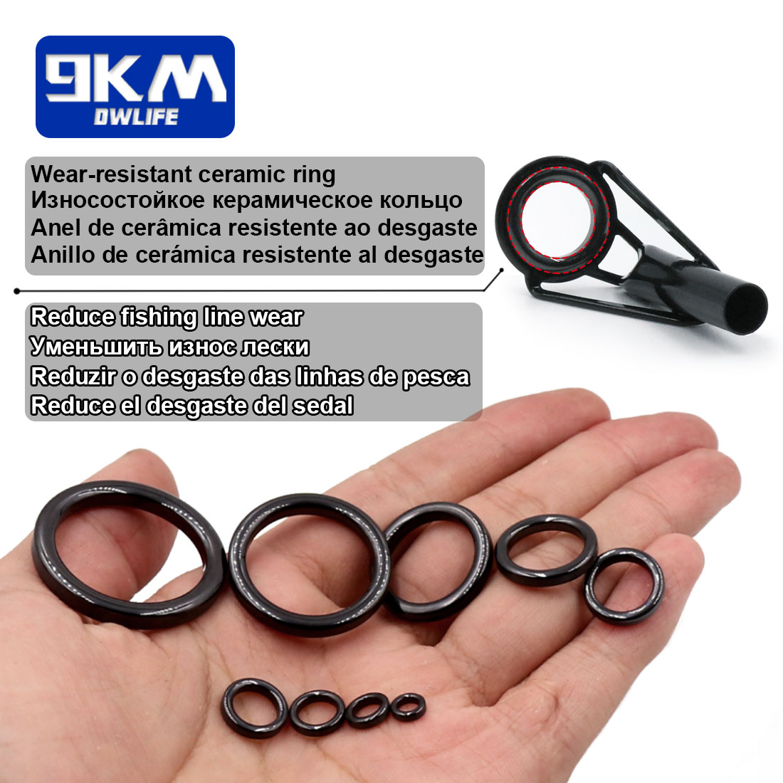 5Pcs Fishing Rod Tip Guides Re - Fishing Rod Guide Replacement recensie en prijs