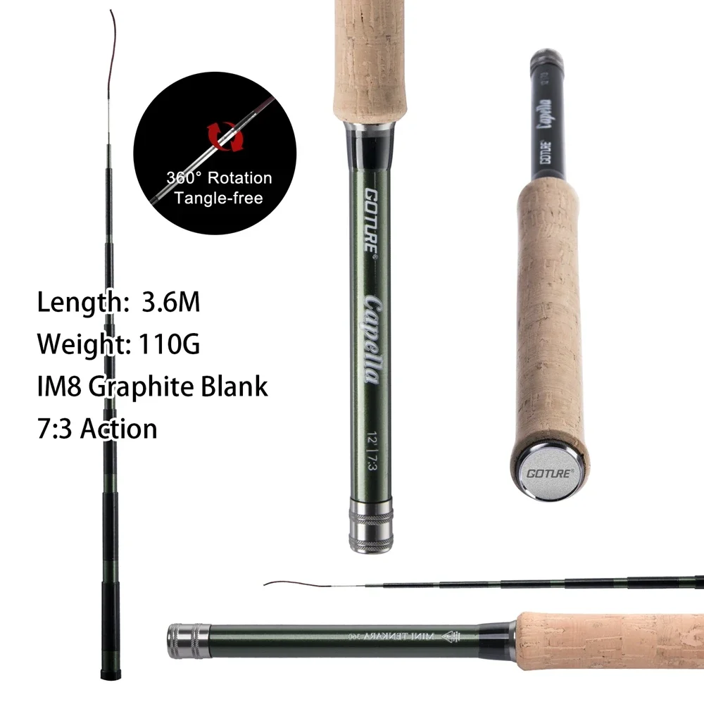 Goture 12FT Classical Tenkara  - Fishing Rod Carbon Fiber recensie en prijs